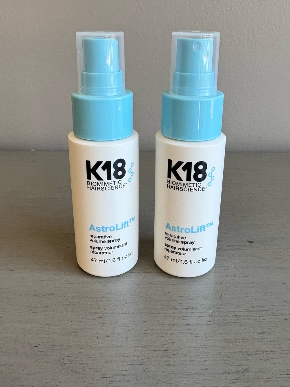 K18 Biomimetic Hair Science Astro Lift Reparative Volume Spray 1.6 Fl Oz NEW x2
